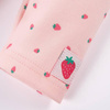 Eevi Legginsy Druk Koralowe w Truskawki 86cm