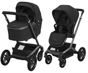 Maxi-Cosi Fame + Carrycot Wózek Głęboko-Spacerowy 2w1 Twillic Black
