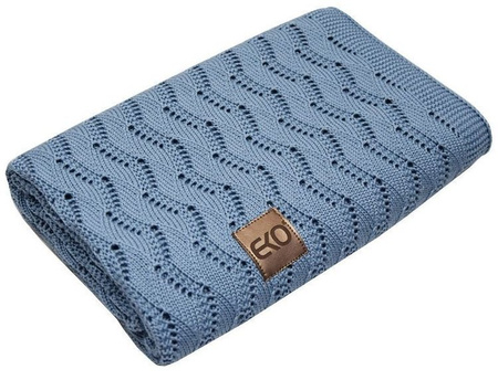 Kocyk Dzianinowy Bambusowy PLE-77 Jeans