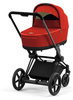 Cybex e-Priam 4.0 Rama ze Stelażem Siedziska + Gondola Wózek Głęboki Autumn Gold