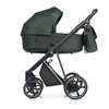 Roan Ivi 2.0 Wóżek Głęboko-Spacerowy Rama Chrome Black Forest + Cybex Aton B2 i-Size Fotelik Samochodowy 0-13kg + Baza One Volcano Black
