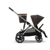 Cybex Gazelle S Wózek Spacerowy Bliźniaczy Rama Taupe Chocolate Brown