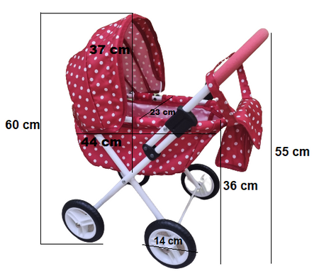 Adbor Miki Wózek dla Lalek Mi-01