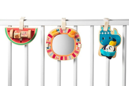 Lilliputiens Zestaw drewnianych zawieszek aktywizujących Nosorożec Marius 9 m+