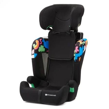 Kinderkraft Comfort Up I-Size Fotelik Samochodowy 9-36 kg Happy Shapes