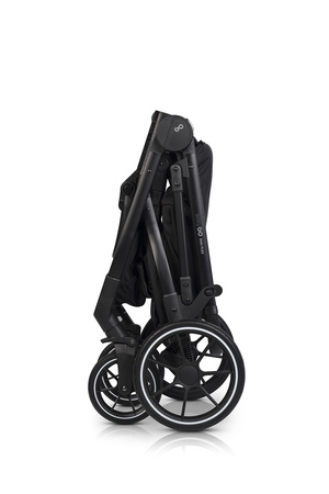 Easy Go Duoflex Wózek Głęboko-Spacerowy Bliźniaczy Rok po Roku Ebony Black 1 Siedzisko 1 Gondola