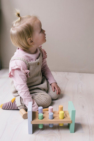 Joueco The Wildies Famil Drewniana przebijanka z młotkiem