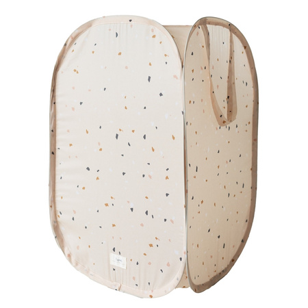 3 Sprouts Kosz Na Pranie i Zabawki Pop-Up Terrazzo Beige