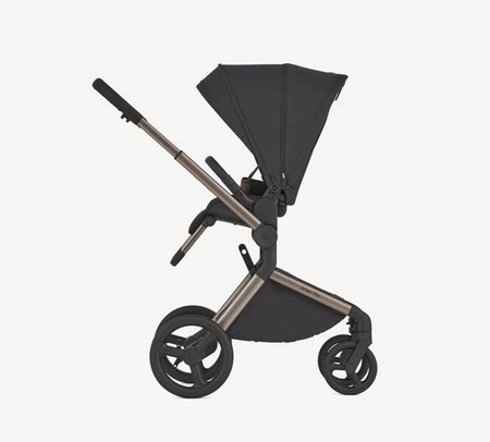 Anex Flo Wózek Głęboko-Spacerowy Solo + Cybex Aton B2 i-Size Fotelik Samochodowy 0-13kg + Baza One Volcano Black	