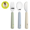 Lassig Zestaw sztućców ze stali nierdzewnej z silikonową rączką 3 el. Happy Fruits Lemon