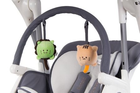 Lionelo Niles Krzesełko Do Karmienia Grey