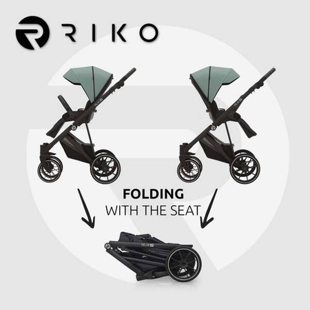 Riko Velar Up Wózek Głęboko-Spacerowy 02 Sage