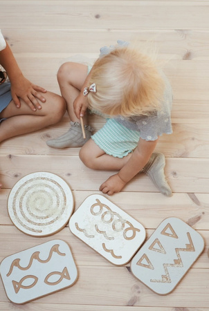 Baby Wood Tablice Grafomotoryczne Zestaw