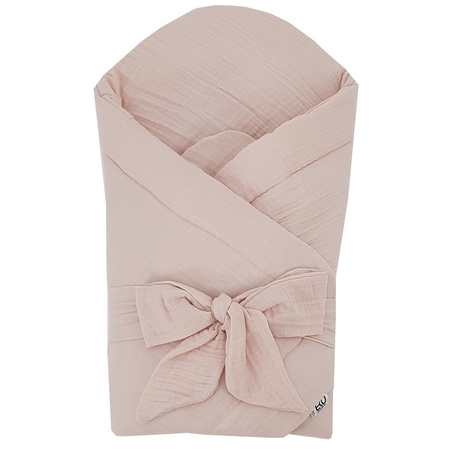 Eko Muślinowy rożek Pudrowy Róż