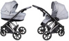 Coletto Craft Wózek Głęboko-Spacerowy 2w1 C-05 Czarno-Srebrna Rama 