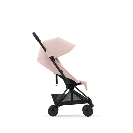 Cybex Coya Wózek Spacerowy Rama Matt Black Peach Pink + Pałąk do Wózka