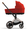 Cybex e-Priam 4.0 Rama ze Stelażem Siedziska + Gondola Wózek Głęboki Autumn Gold