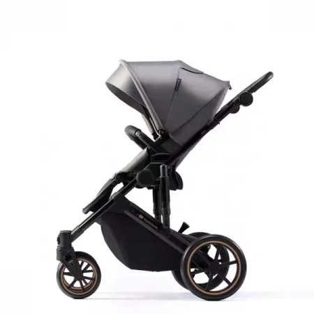 Kinderkraft Prime 2 Wózek Głęboko-Spacerowy + Fotelik Zestaw 3w1 Shadow Grey