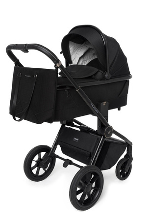 Muuvo Quick SE 2 Wózek Głęboko-Spacerowy Paradise Gold + Cybex Aton B2 i-Size Fotelik Samochodowy 0-13kg + Baza One Volcano Black