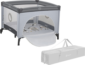 Lionelo Bonnie - składany kojec dziecięcy | Grey Stone