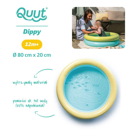 Quut Dmuchany basen mały Ø 80 cm Dippy Banana Blue