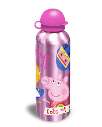 Kids Euroswan Bidon aluminiowy z ustnikiem - 500ml - Świnka Peppa
