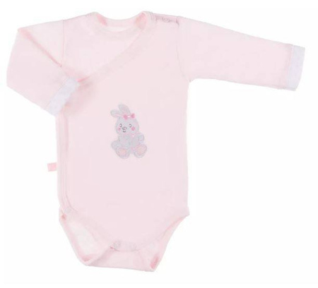 Body Newborn Zakładane z Długim Rękawem Różowy  48