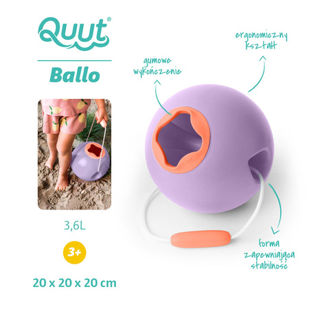 QUUT Wiaderko wielofunkcyjne Ballo Lavender + peach