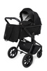Muuvo Quick SE 2 Wózek Głęboko-Spacerowy Chromium Black + Cybex Aton B2 i-Size Fotelik Samochodowy 0-13kg + Baza One Volcano Black
