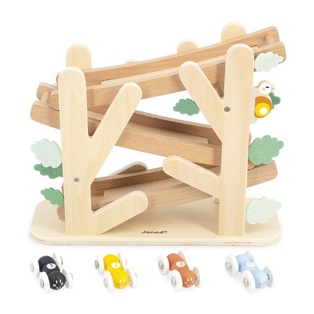 Janod Drewniany kulodrom Rampa wyścigowa dla mrówek Sweet Cocoon 12 m+