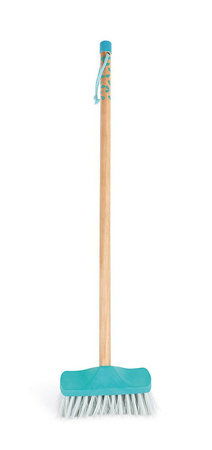 Janod Mały ogrodnik Szczotka do zamiatania turkusowa