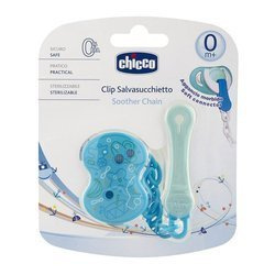 Chicco Łańcuszek Z Klipsem Do Smoczka Niebieski