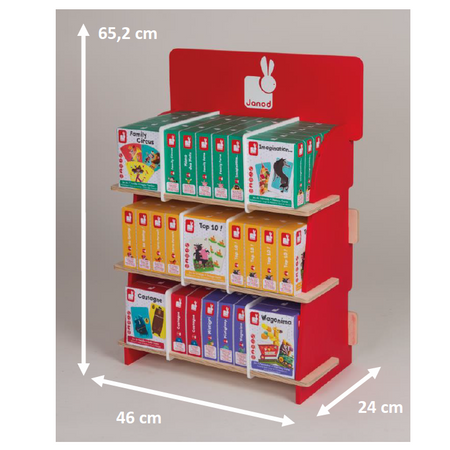 Janod POS marketing Ekspozytor  drewniany mały 65,2 cm