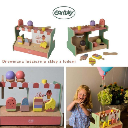Dantoy Drewniana lodziarnia sklep z lodami