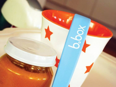 B.box Silikonowe Łyżeczki 2 Szt. Zielono-niebieskie