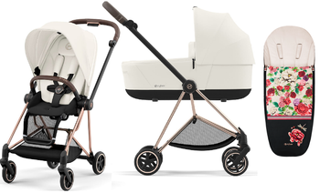 Cybex Mios 3.0 Wózek Głęboko-Spacerowy Off White + Cybex Śpiworek