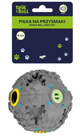 Trik&Roll Piłka na Przysmaki 9cm Szara