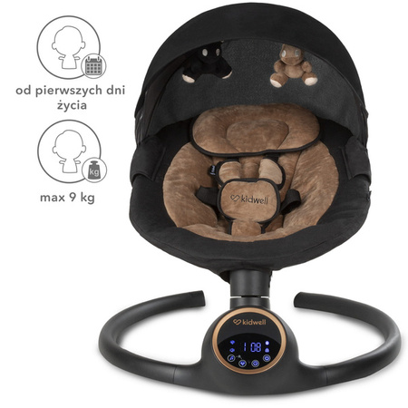 Kidwell Reve Leżaczek Elektryczny 2w1 Black Gold