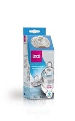 Lovi Zestaw Chroniący Odruch Ssania Butelka 150 ML + Smoczek Uspokajający 0-3 M