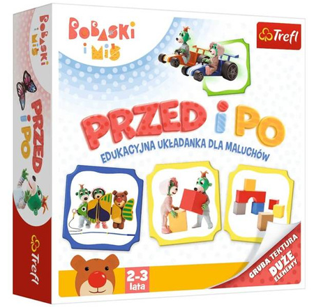 Trefl Przed i Po Bobaski i Miś Edukacyjna Układanka 