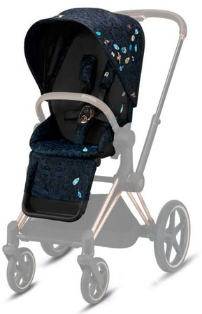 Cybex e-Priam 4.0 Wózek Głęboko-Spacerowy Rama + Tapicerka + Gondola 2w1 Jewels of Nature
