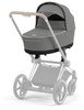 Cybex e-Priam 4.0 Rama ze Stelażem Siedziska + Gondola Wózek Głęboki Soho Grey