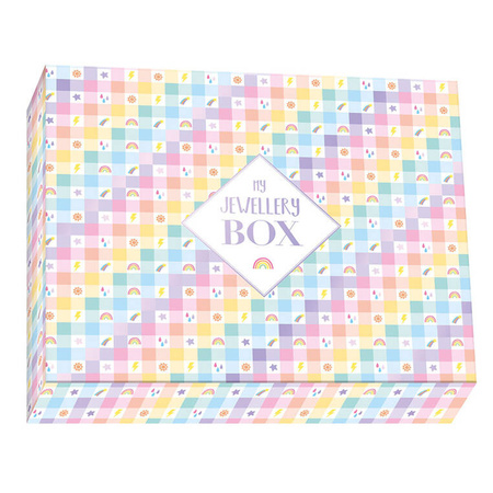 Janod Zestaw kreatywny do tworzenia biżuterii Tęczowe bransoletki 30 szt. 8+