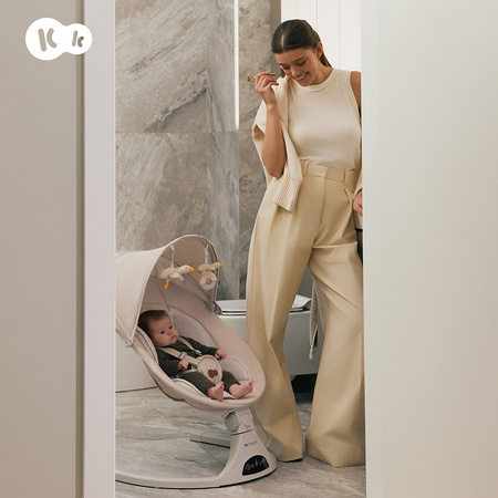 Kinderkraft TULSY Leżaczek Bujaczek Beżowy