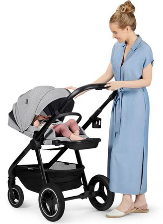 Kinderkraft Everyday Wózek Wielofunkcyjny 2w1 Dark Grey Black Frame