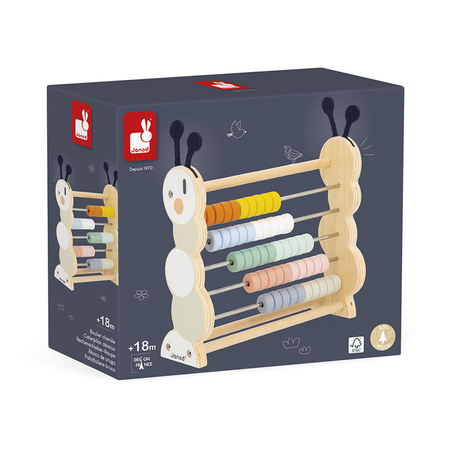 Janod Drewniane liczydlo Gąsienica Sweet Cocoon 18m+