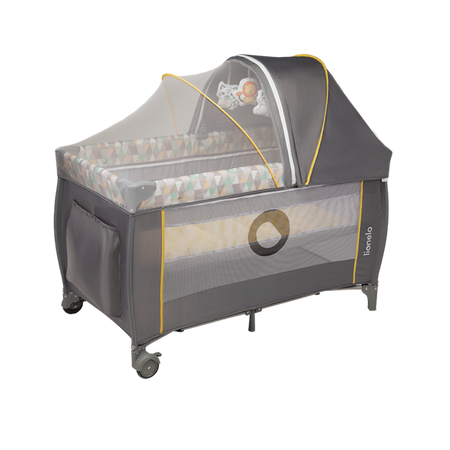 Lionelo Sven Plus Łóżeczko Turystyczne Yellow Scandi