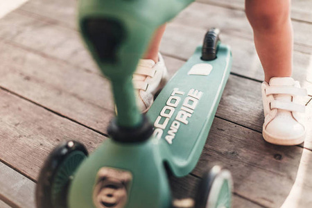 Scootandride Highwaykick 1 Jeździk i Hulajnoga 2w1 1-5 Lat + Scootandride Kask S-M Forest 