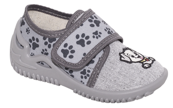 Zetpol Kapcie Dziecięce Czesio Szare Piesek Rozmiar 20