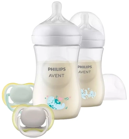 Philips Avent Natural Response Zestaw 2 butelki 260 ml + 2 smoczki Ultra Air | 0 m+